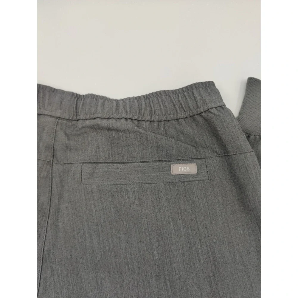 FIGS Tansen Jogger Scrub Pants Men's Medium Graphite Gray Drawstring